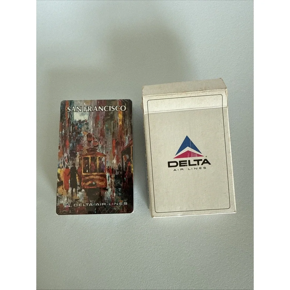 Delta Air Lines Playing Cards sealed Deck San Francisco Vintage